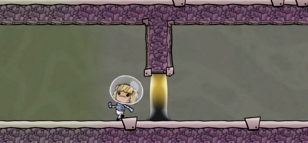 Oxygen Not Included 液体エアロックを重い液体から順にボトル空けする手順2