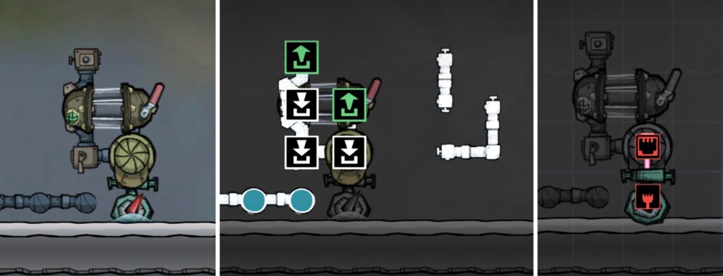 Oxygen Not Included 液体パイプから1滴ボトルを自動生成する設備